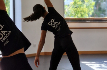Alunos de dança em estúdio